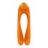 Satisfyer Canne Sucrée - vibrateur rechargeable étanche à deux branches (orange)