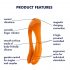 Satisfyer Candy Cane - Rechargeable, Waterproof Dual Vibrator (Orange)