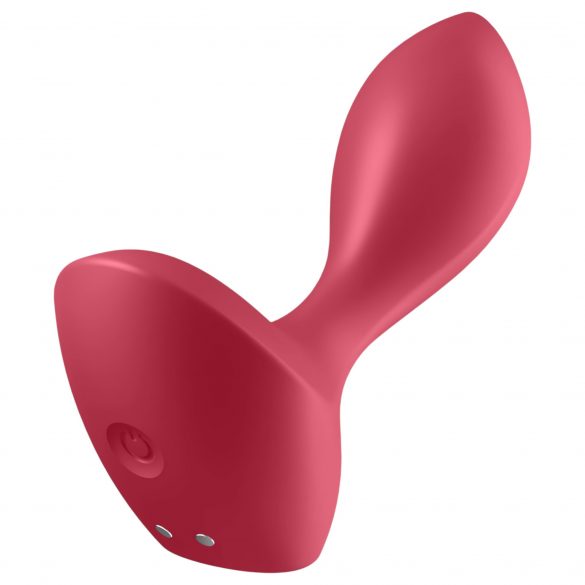 Satisfyer Backdoor Lover - uppladdningsbar vattentät analvibrator (röd)