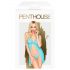 Penthouse After Sunset - transparant babydoll en string (turquoise)