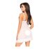 Penthouse After Sunset - doorzichtige babydoll en string (wit)