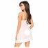 Penthouse After Sunset - Sheer Babydoll and Thong (White)  - M/L