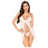 Penthouse After Sunset - Sheer Babydoll and Thong (White)  - L/XL