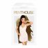 Penthouse Casual Seduction - Lace Nightgown and Thong (White)  - L/XL