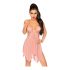 Penthouse Sweet Beast - Rose Babydoll and Thong (Pink)