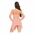 Babydoll e tanga Penthouse con Pizzo a Motivo Floreale (rosa)