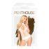 Penthouse Perfect Lover - koronkowe body z dekoltem w szpic (białe)  - M/L