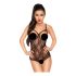 Penthouse Turned on - Open Lace Bodysuit (Black)