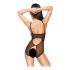 Penthouse Turned on - Open Lace Bodysuit (Black)