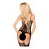 Penthouse Bomb Squad - Spicy Mesh Bodysuit Set (Black)