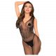 Wild Catch Sleeveless Fishnet Bodysuit (Black)  - XL