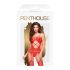 Penthouse Hot Nightfall - cik-cak otvoreni mrežasti set (crveni)  - XL