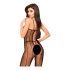 Penthouse Drop-Dead Tasty - open overall met netstrepen (zwart) - XL