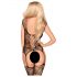 Penthouse Love Bud - Lace Open Mesh Set (Black)  - XL