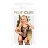 Penthouse Love Bud - Lace Open Mesh Set (Black)  - XL