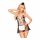 Penthouse Maid Costume - 3 Piece Set (Black and White)  - M/L