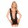 Abito Minidress Sexy a Rete e Righe - Penthouse Fiamma sulla Roccia (nero)