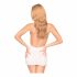 Abito Minidress Scollato e Tanga Coordinato "Penthouse Earth-shaker" (bianco)