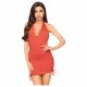 Penthouse Earth-shaker - Halter Neck Dress and Thong (Red)