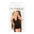 Penthouse Earth-shaker - Halter Neck Dress and Thong (Black)  - M/L