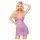 Penthouse Bedtime Story - Nightgown & Thong (Purple)  - M/L