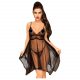 Penthouse Naughty Doll - Lace Dress and Thong (Black)