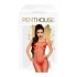 Penthouse Body Search - Combinaison résille ouverte (rouge)