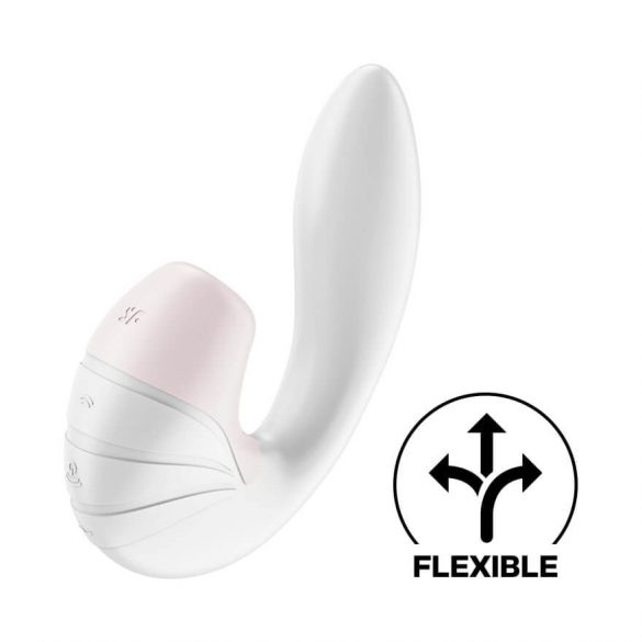 Satisfyer Supernova - Stimolatore ricaricabile 2in1 con onde d’aria (bianco)