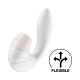 Satisfyer Supernova - vibrator 2 în 1 cu acumulator și cu unde de aer (alb)