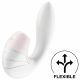 Satisfyer Supernova - Rechargeable Air Pulse 2in1 Vibrator (White)