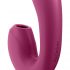 Satisfyer Sunray - oplaadbare luchtdruk 2in1 vibrator (rood)