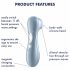 Satisfyer Pro 2 Gen2 - Stimolatore Clitorideo Ricaricabile ad Impulsi d'Aria (Blu)