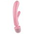 Satisfyer Triple Lover - G-spot and massager vibrator (pink)