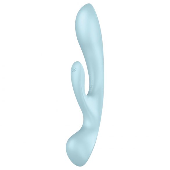 Satisfyer Triple Oh - rechargeable, clitoral arm vibrator (blue)