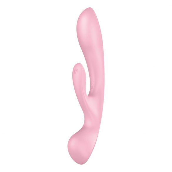 Satisfyer Triple Oh - dobíjací vibrátor s tyčinkou (ružový)