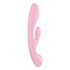 Satisfyer Triple Oh - vibrator s paličico za polnjenje (roza)