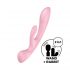 Satisfyer Triple Oh - Akkubetriebener Vibrator mit Klitorisarm (Pink)