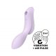 Satisfyer Curvy Trinity 2 - vibrator 2 în 1 cu acumulator și unde de aer (mov)