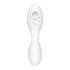 Satisfyer Curvy Trinity 5+ - smart luftvåg 2-i-1 vibrator (vit)