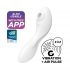 Satisfyer Curvy Trinity 5+ - slimme luchtgolf 2in1 vibrator (wit)