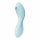 Satisfyer Curvy Trinity 5+ - Vibromasseur à onde d'air 2-en-1 intelligent (bleu)