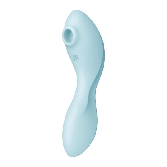 Satisfyer Kurvig Trinity 5+ - smart luftvågor 2i1 vibrator (blå)