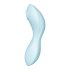 Satisfyer Curvy Trinity 5+ - Vibromasseur à onde d'air 2-en-1 intelligent (bleu)