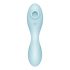 Satisfyer Curvy Trinity 5+ - Vibromasseur à onde d'air 2-en-1 intelligent (bleu)