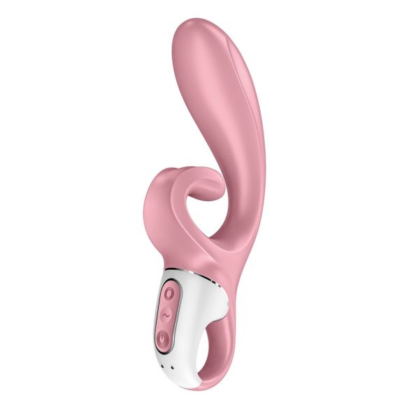 Satisfyer Hug Me - pametni vibrator s paličico za polnjenje (roza)