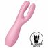 Satisfyer Threesome 3 - wibrator łechtaczkowy z akumulatorem (różowy)