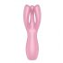 Satisfyer Threesome 3 - klitorisni vibrator za ponovno polnjenje (roza)