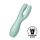 Vibratore per Clitoride con Tre Braccia Satisfyer Threesome 3 - Ricaricabile (Menta)