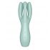 Vibratore per Clitoride con Tre Braccia Satisfyer Threesome 3 - Ricaricabile (Menta)