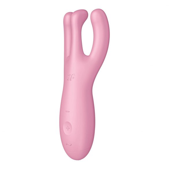 Satisfyer Threesome 4 - inteligentní dobíjecí vibrátor na klitoris (růžový)